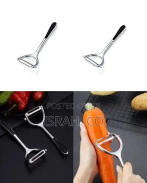 Professional Stainless Steel Y-Peeler With Ergonomic Grip - Multicolor
