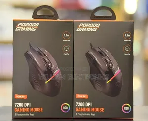 Porodo Gaming 8d RGB Wired Mouse