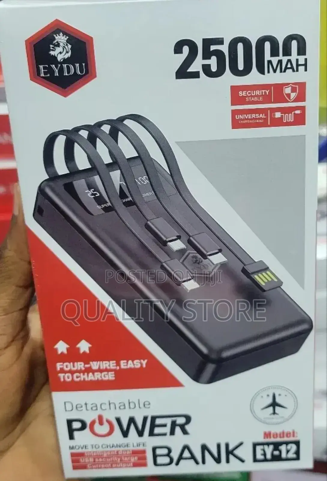 Power Bank Eydu 25000mah Ey-12