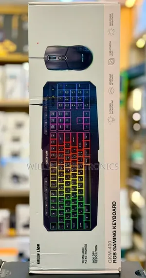 Greenlion GKM 400 RGB Gaming Keyboard and Mouse Set