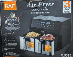 Raf Dual-Basket Digital Air Fryer 10l.