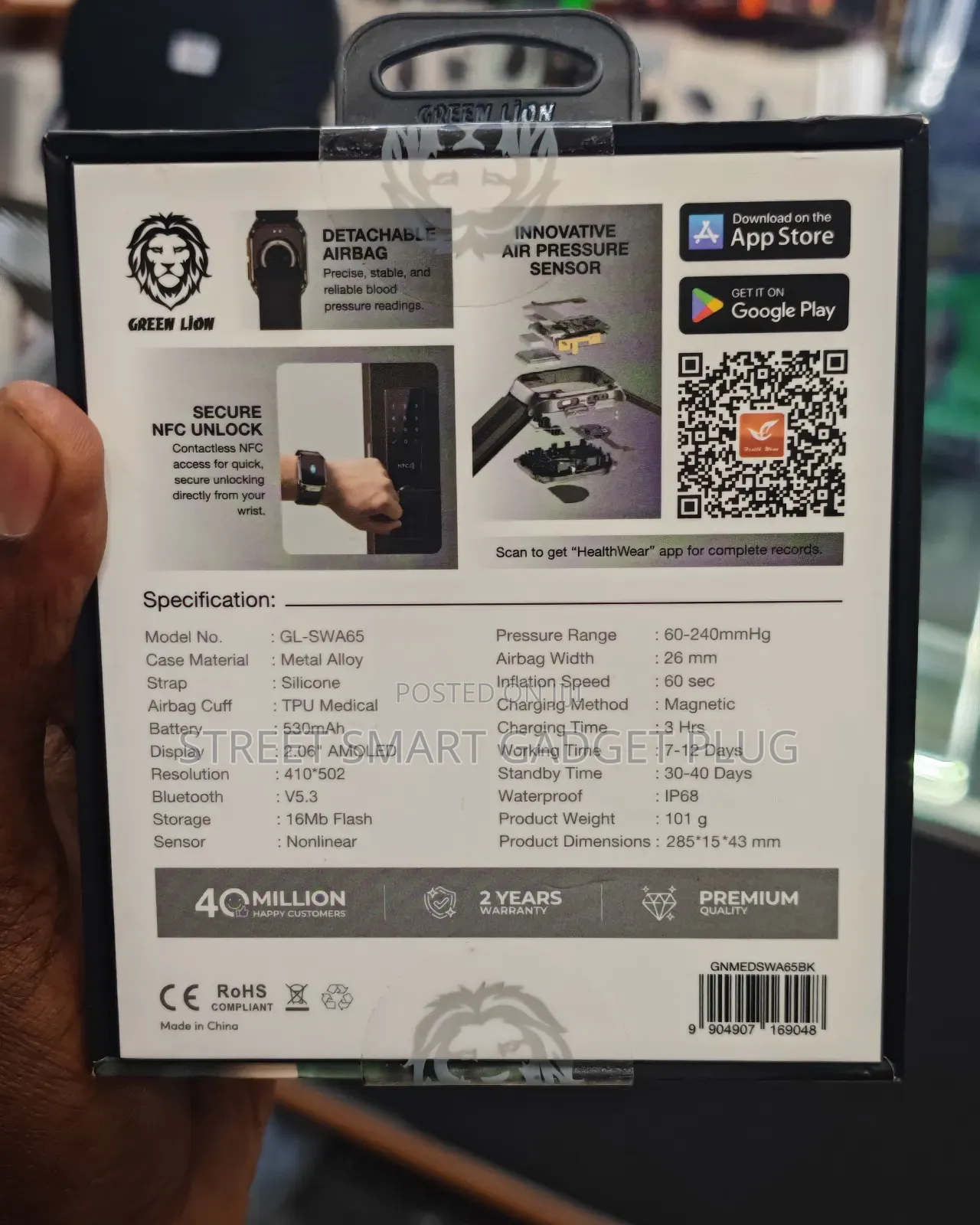 Green Lion Sense Ecg Smart Watch