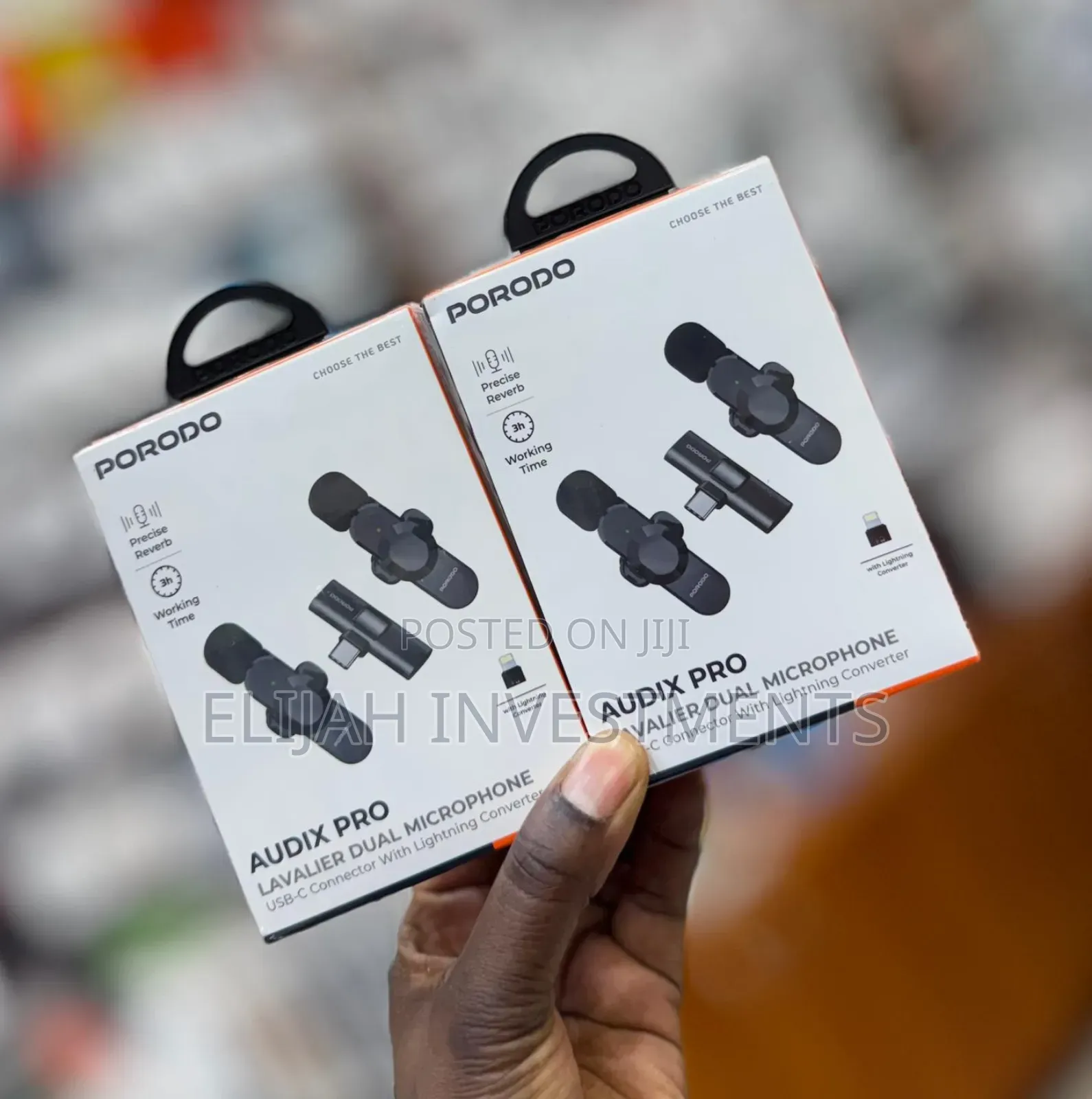 Porodo Audix Pro Lavalier Dual Microphone
