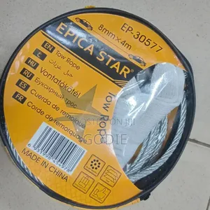 Epica Star Heavy-duty Steel Wire Tow Rope 8 Mm By 4 Meters Length