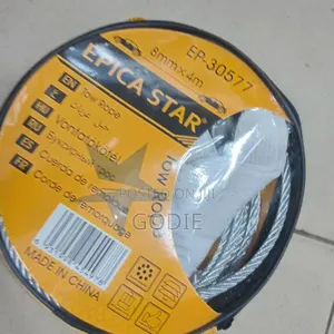 Epica Star Heavy-duty Steel Wire Tow Rope 8 Mm By 4 Meters Length