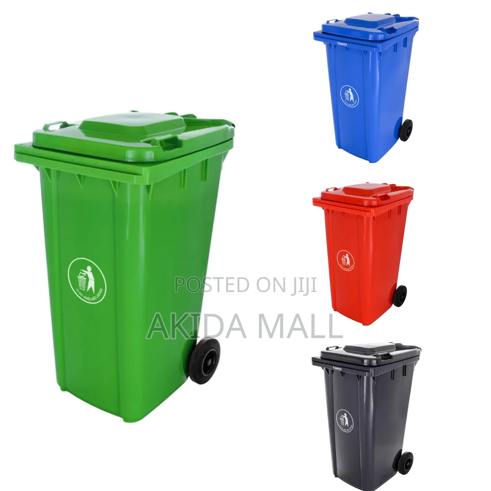 20litrs Heavyduty Wastebin Dustbin With Wheels