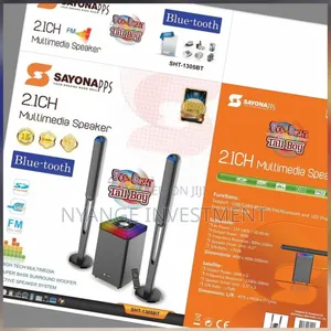 2.1ch Sayona Speaker and Hifi SHT-1306bt