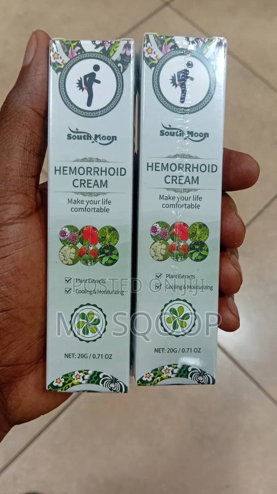 South Moon Hemorrhoid Cream for Piles Pain Itching Relief