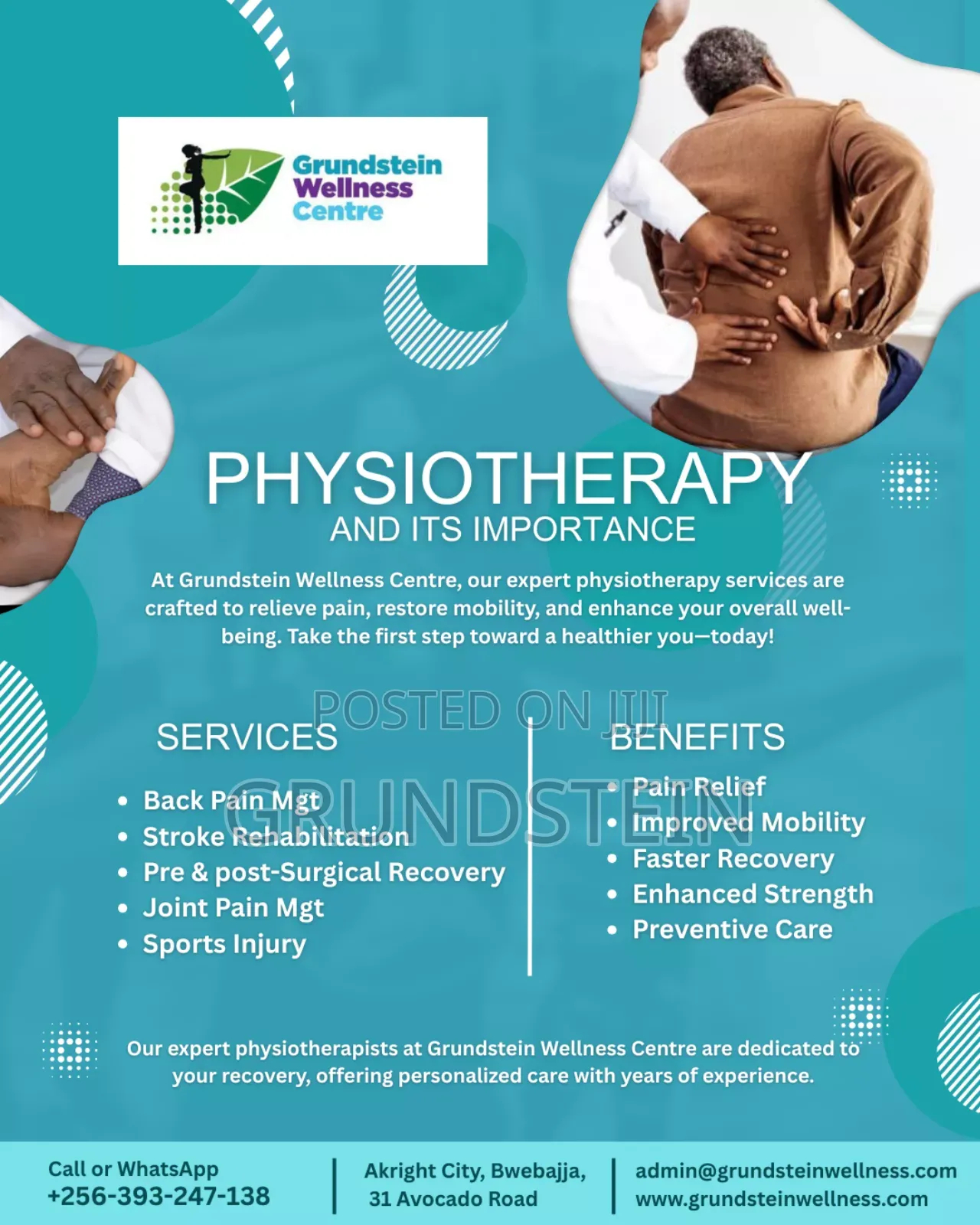 Physiotherapy — Back Pain, Injury Recovery