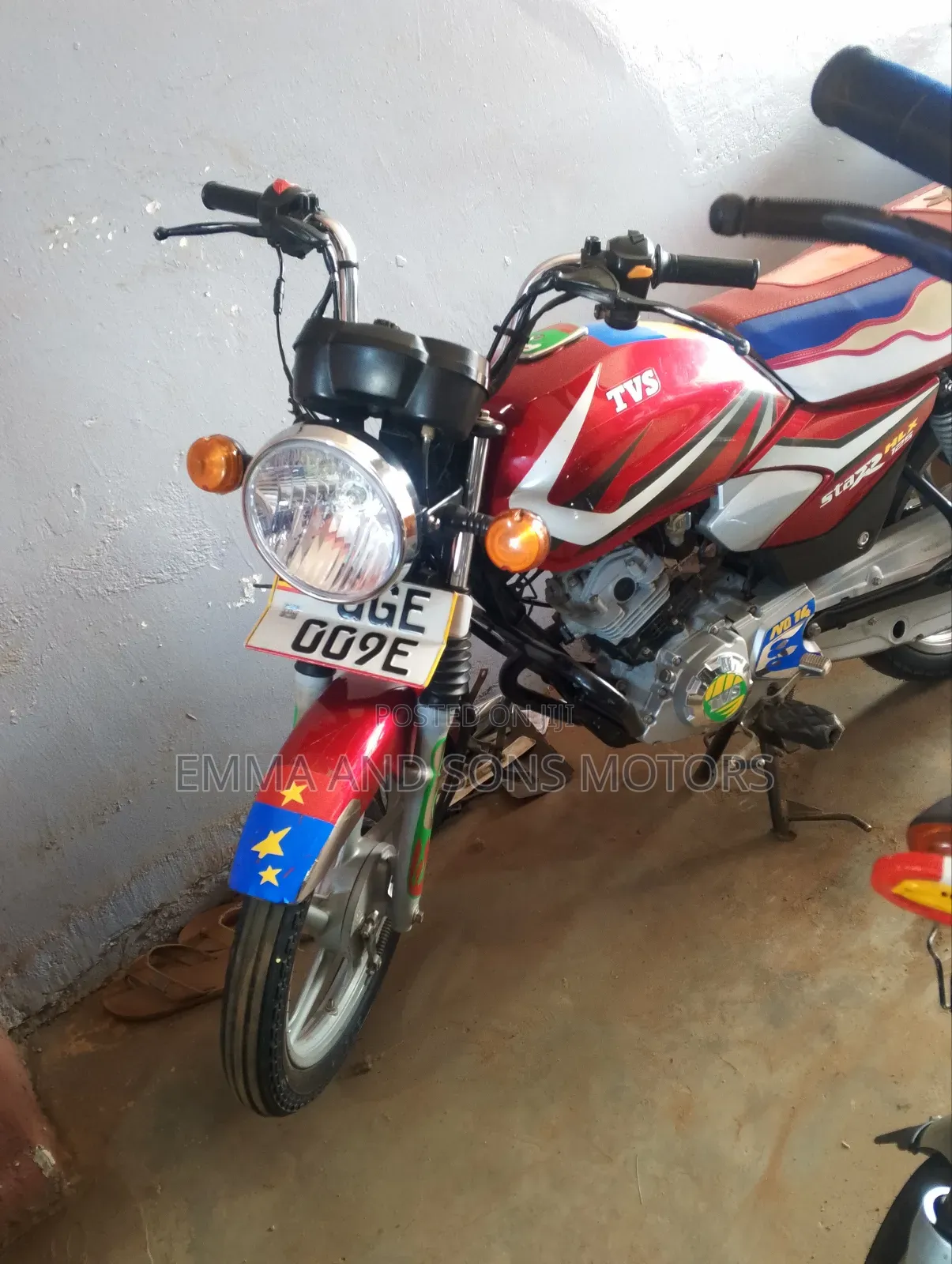 TVS HLX 125 2024 Red