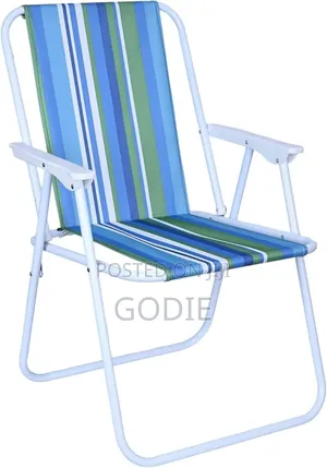 Foldable Striped Camping Chair