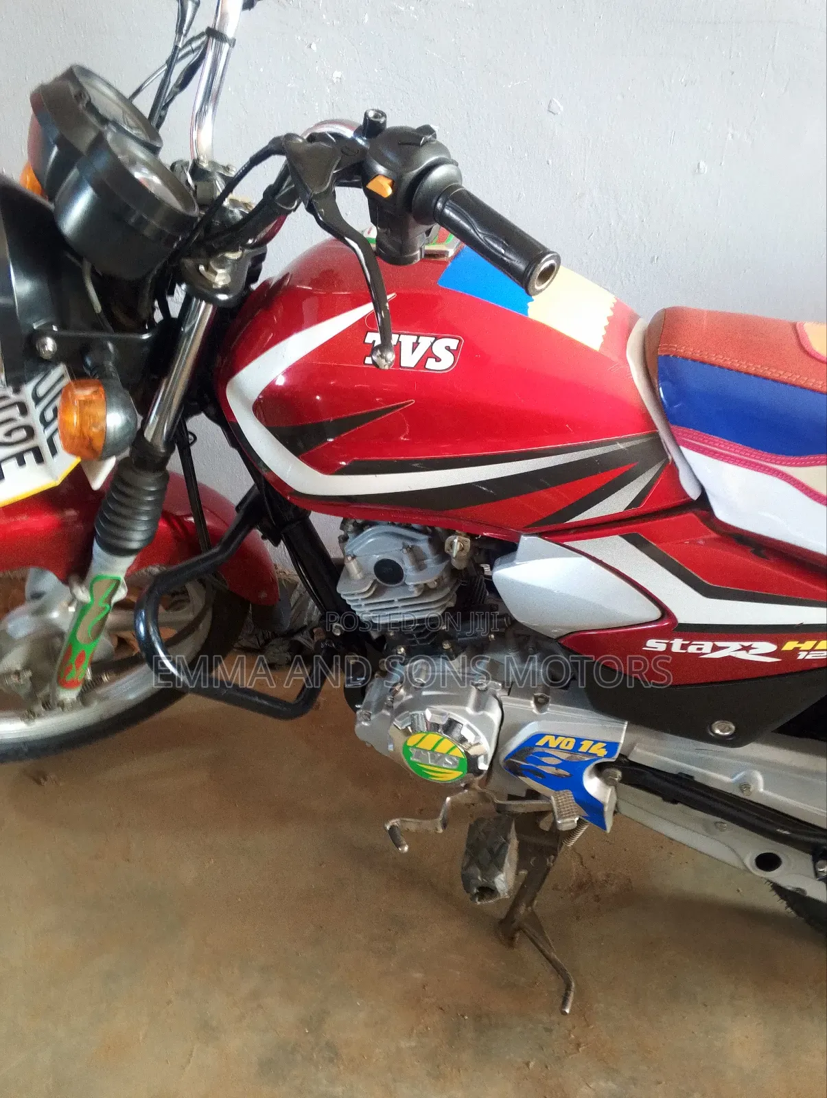 TVS HLX 125 2024 Red