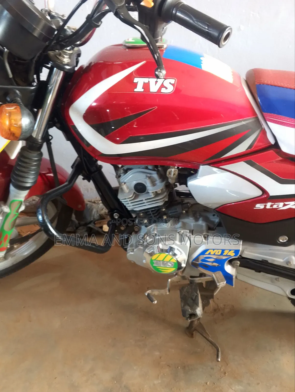 TVS HLX 125 2024 Red