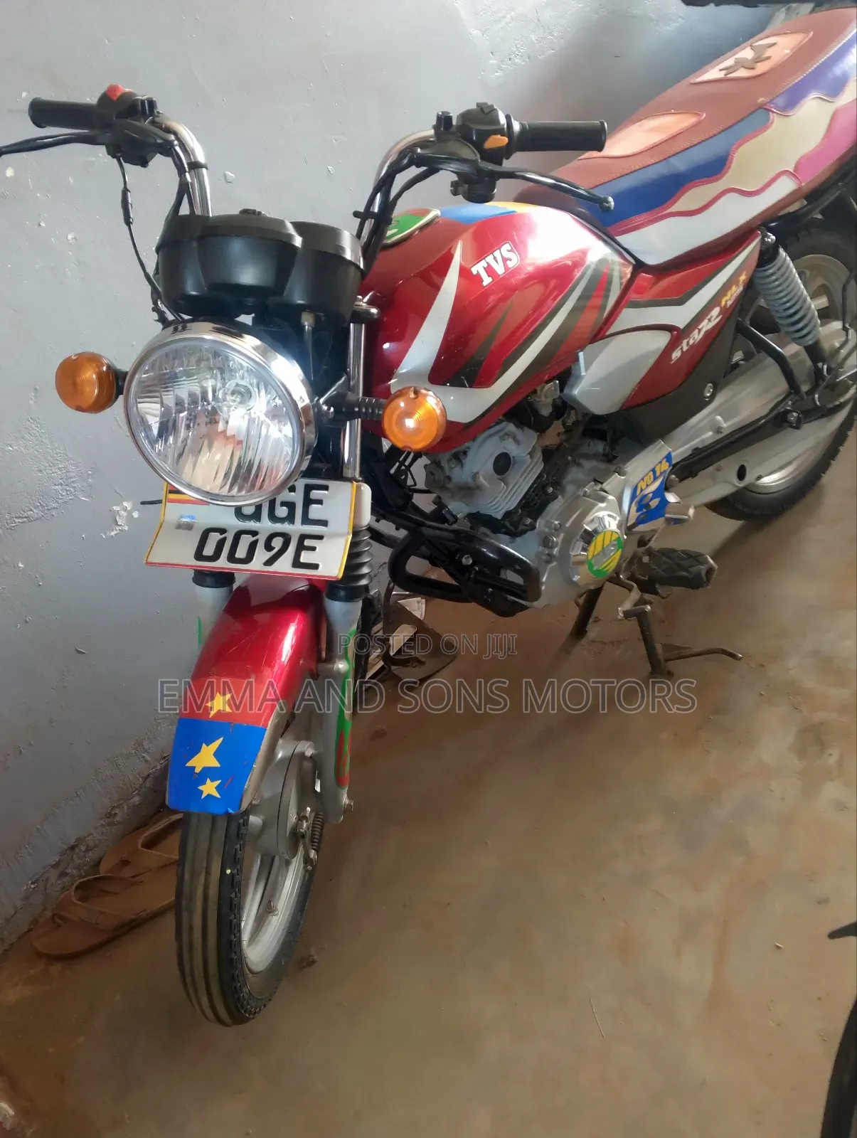 TVS HLX 125 2024 Red