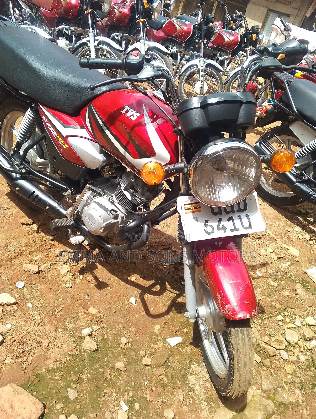 TVS HLX 125 2024 Red