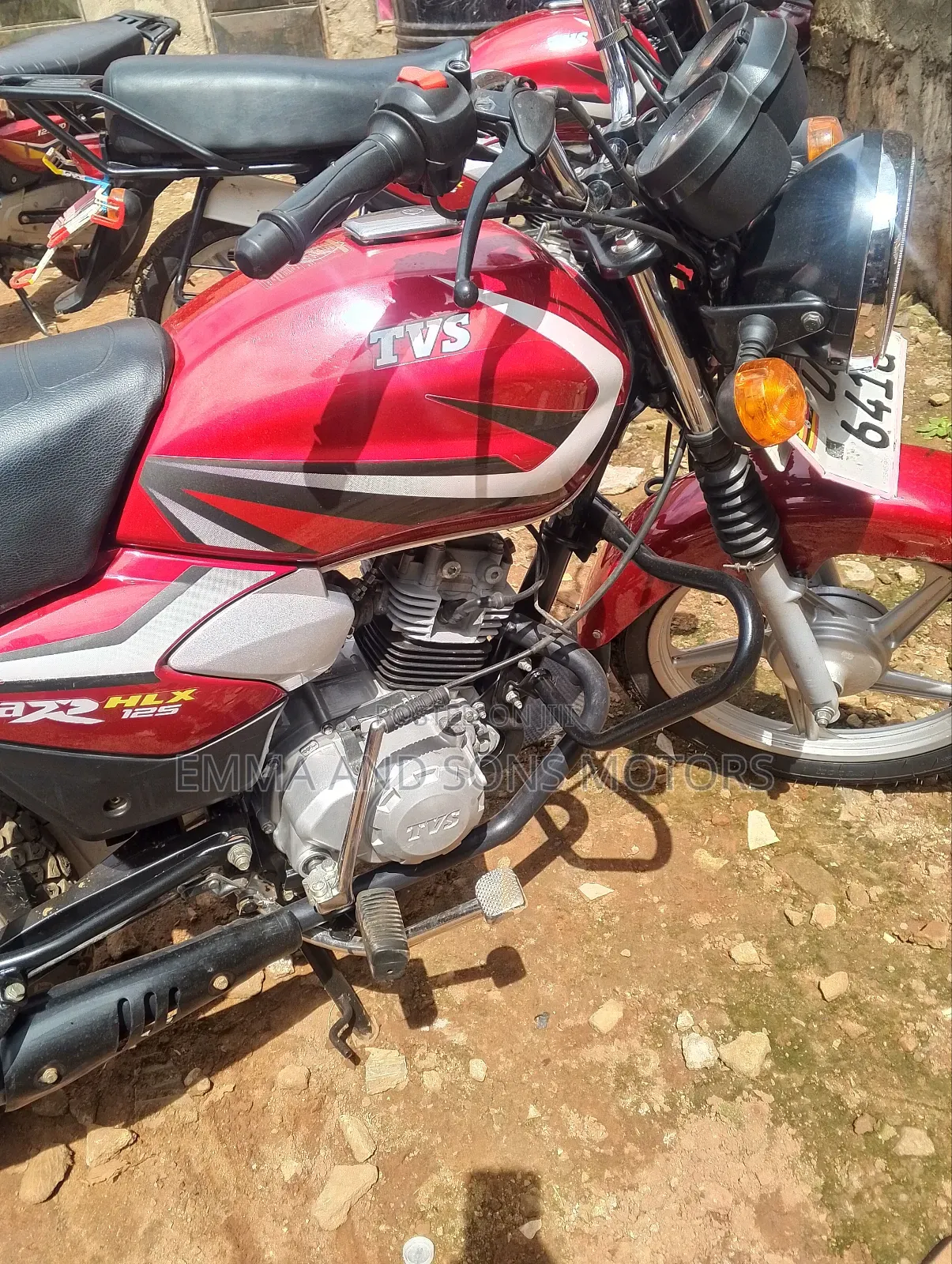 TVS HLX 125 2024 Red
