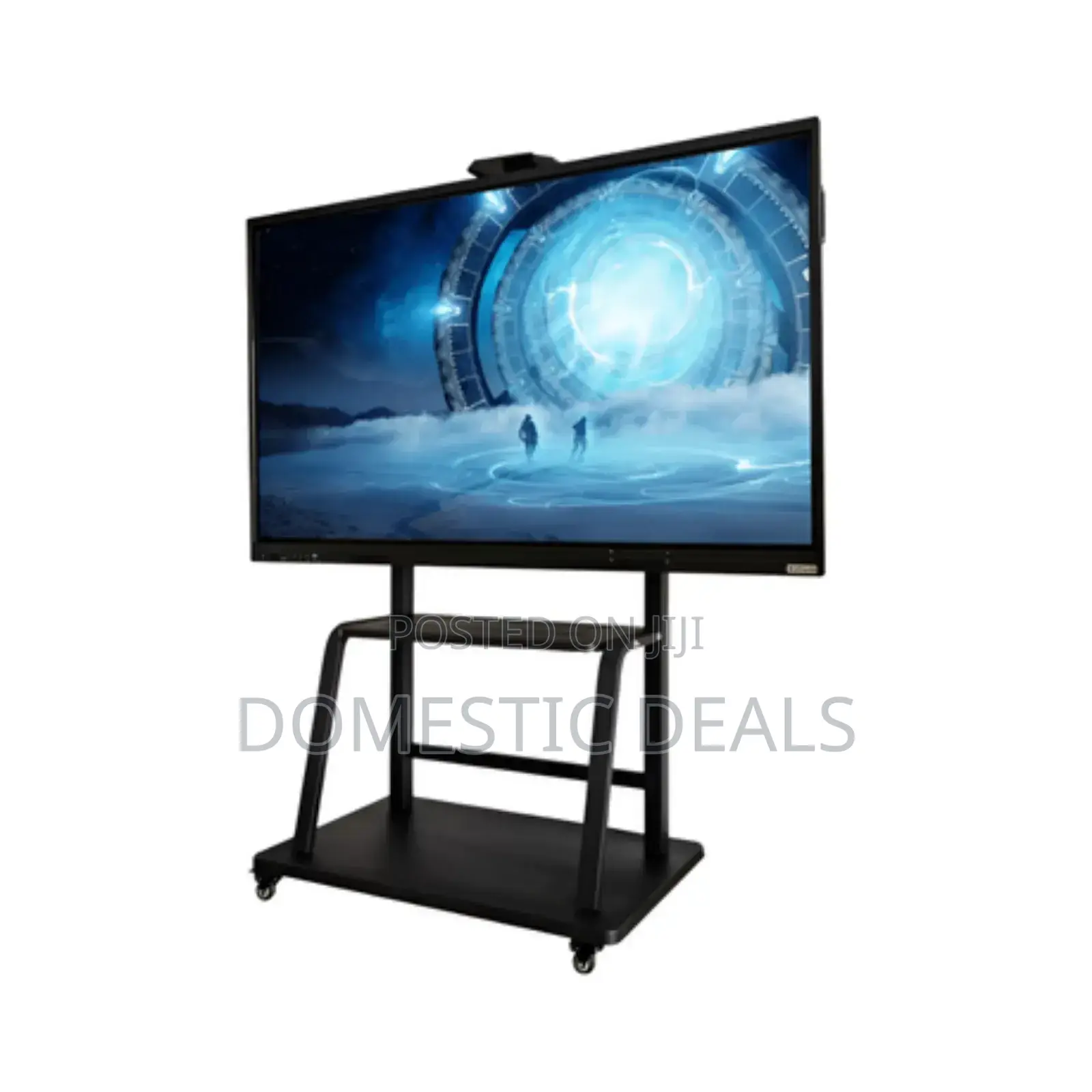 60''- 100'' Mobile Tv Stand With Wheels and Adjustable Tilt Mount