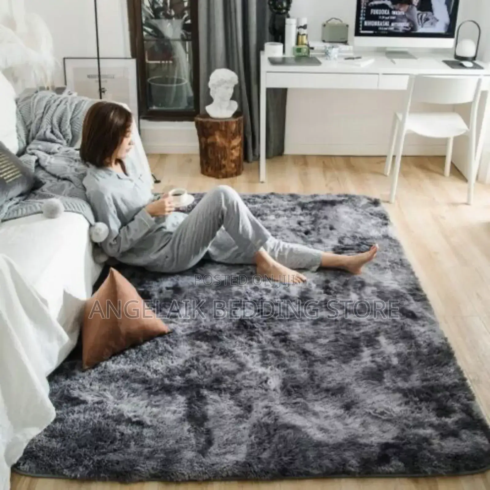 Wooden Quality Fluffy Carpets