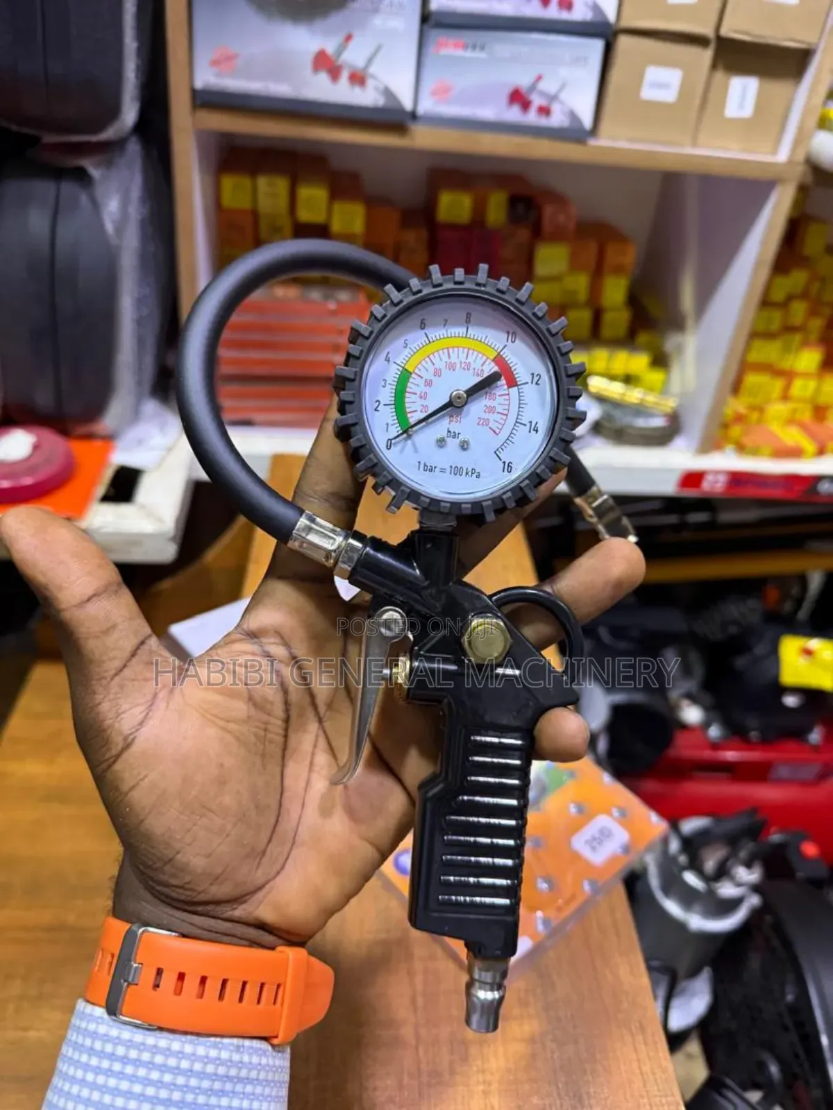 Quick Connect/Heavy Duty Air Chuck Comprssor Tire Inflator Gauge