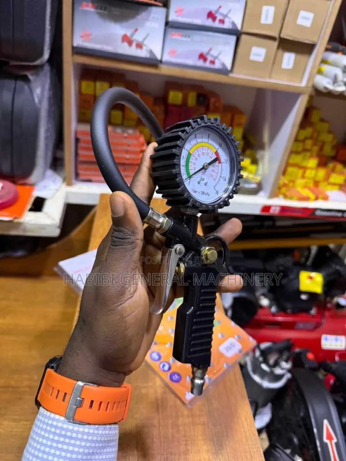 Quick Connect/Heavy Duty Air Chuck Comprssor Tire Inflator Gauge
