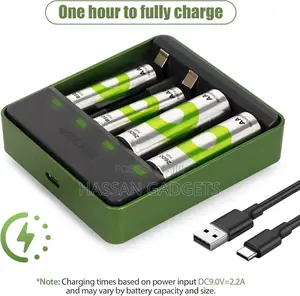 Aa Aaa Battery Charger,4 Charger For Nickel Metal Hydride Rechargeable