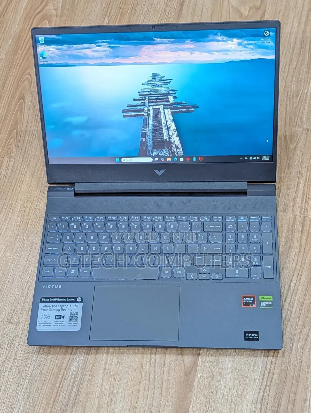 New Laptop HP Victus 15 16GB AMD Ryzen 7 SSD 1T