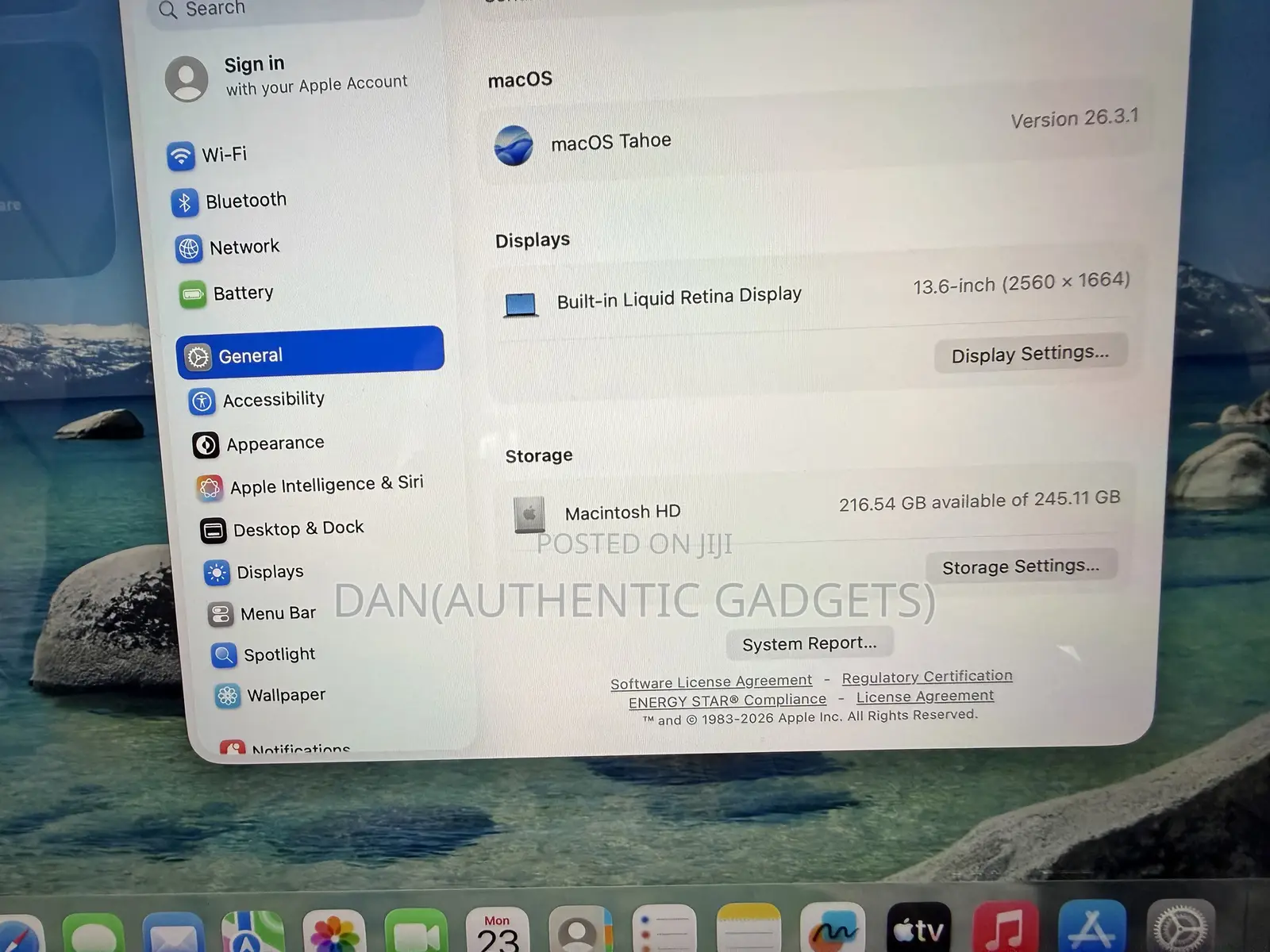 Laptop Apple MacBook Air 2022 M2 8GB Apple M2 SSD 256GB