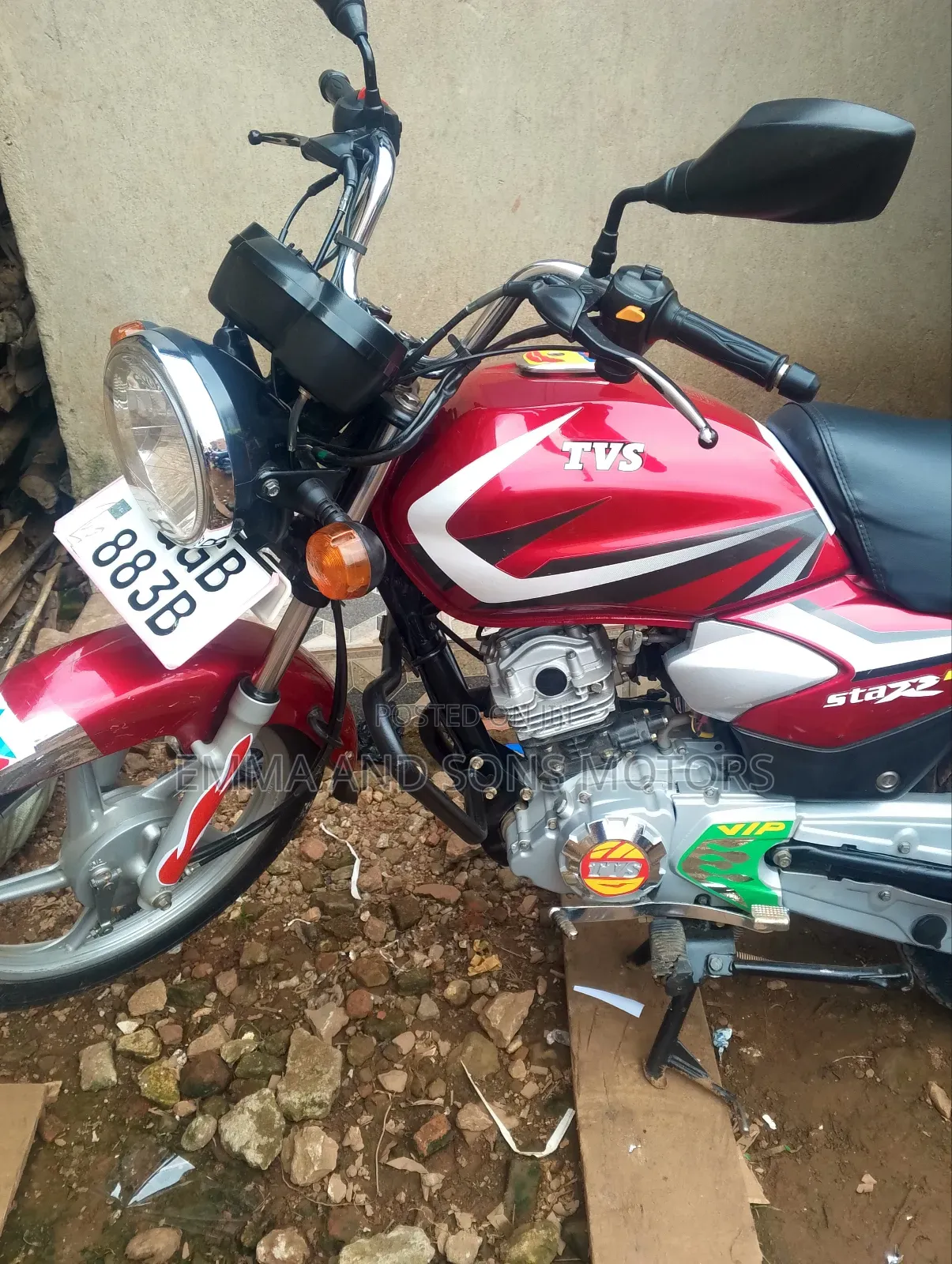 TVS HLX 125 2024 Red