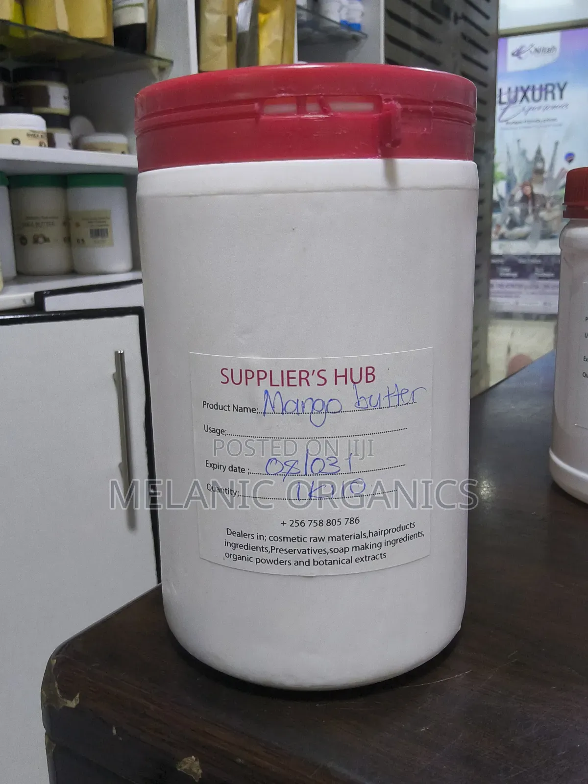 Raw Mango Butter - 100% Natural Skin and Hair Moisturizer - Use With