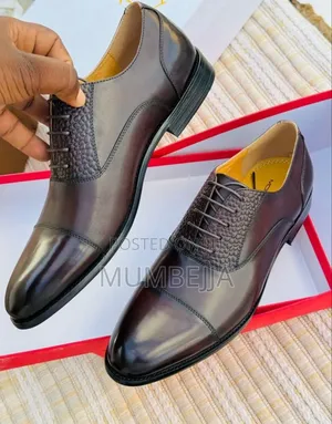 Smooth Dark Brown Leather Shoes