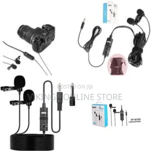 Boya by-M1dm Plastic Microphone Dual Omni Directional Lavalier Mic
