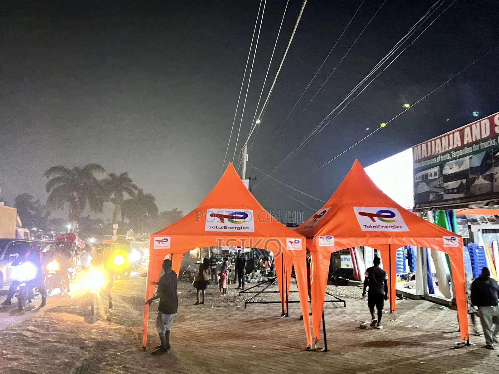 Orange 3m by 3m Tent