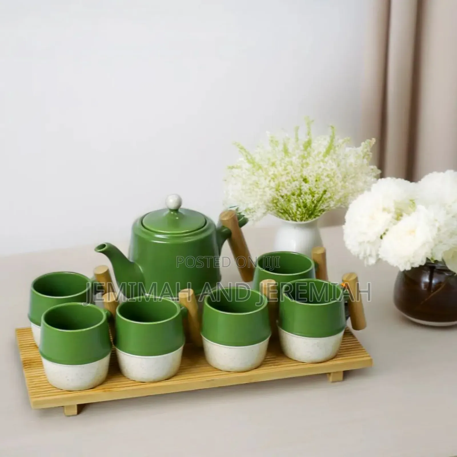 8pc Ceramic Tea Pots