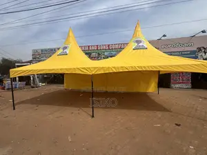 Yellowed Dual Peaked Tent