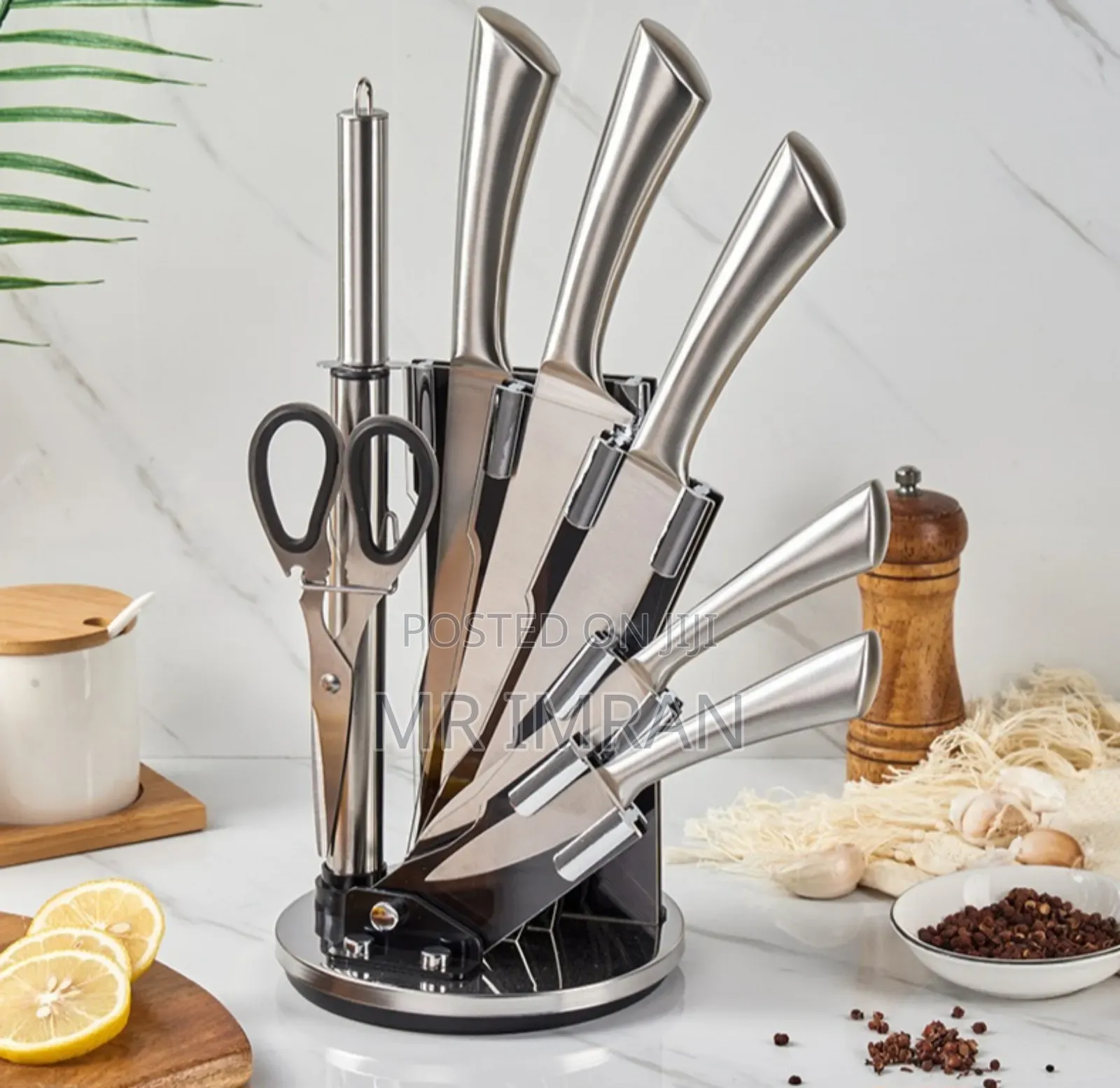 Kitchen Knife Set With a Holder.