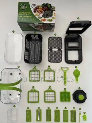 22-Piece Multifunctional Vegetable and Fruit Chopper Set