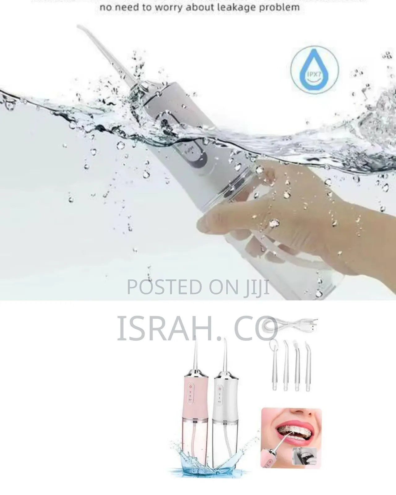 Portable Cordless Water Flosser/Oral Irrigator For Superior Oral.