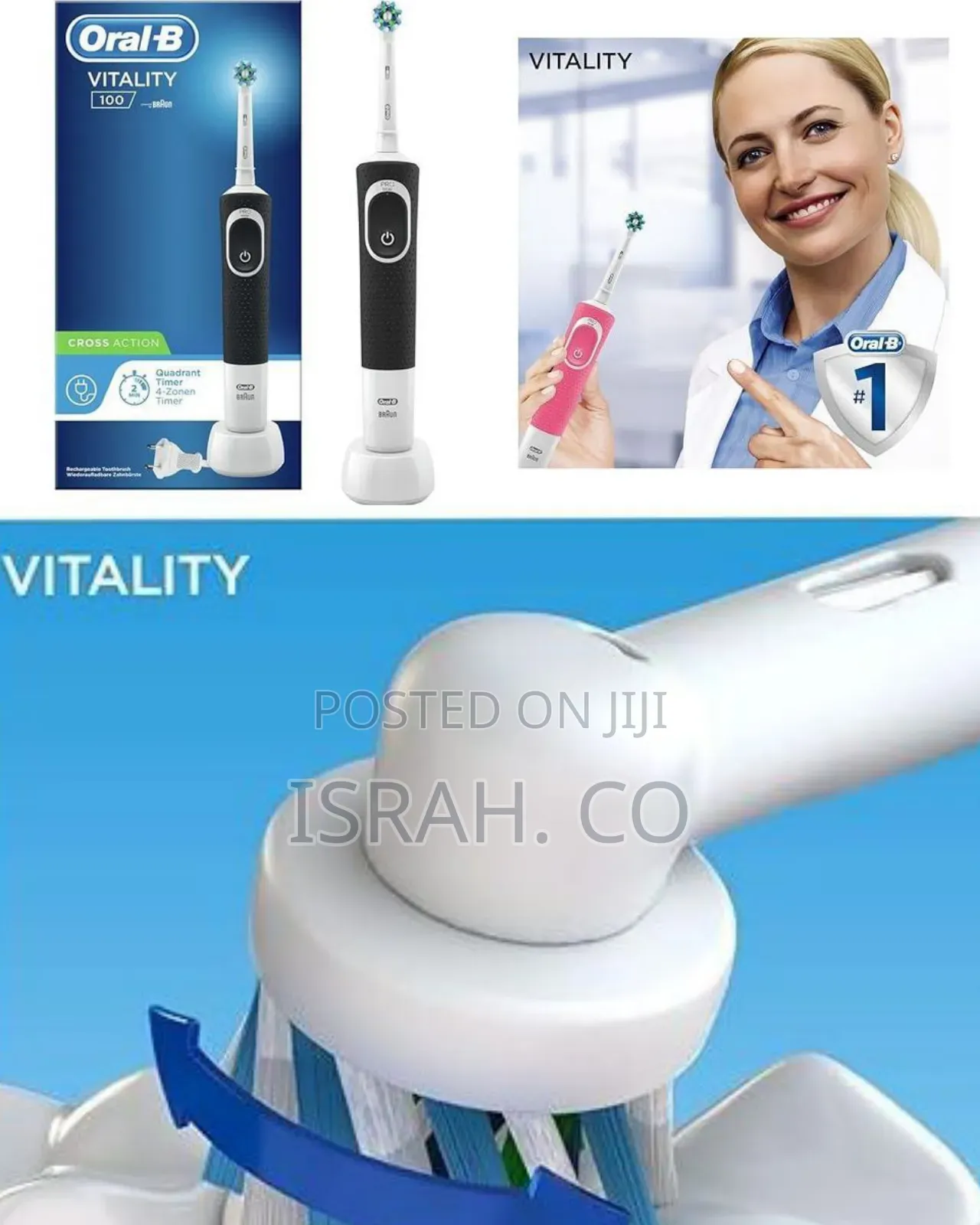 Oral B Vitality 100 Rechargable Tooth Brush - Multicolor