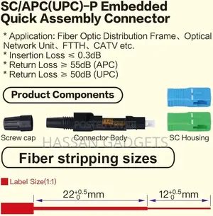 Sc -Upc Tele Grade Optic Fiber Quick Connector Fast Connector Single