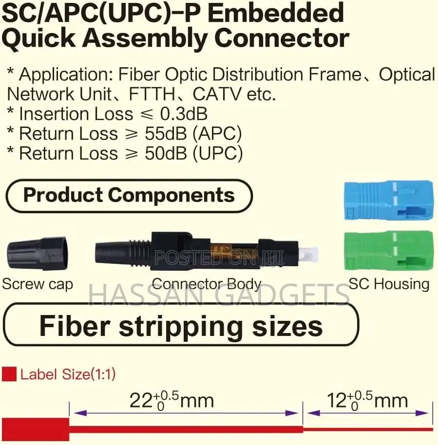 Sc -Upc Tele Grade Optic Fiber Quick Connector Fast Connector Single
