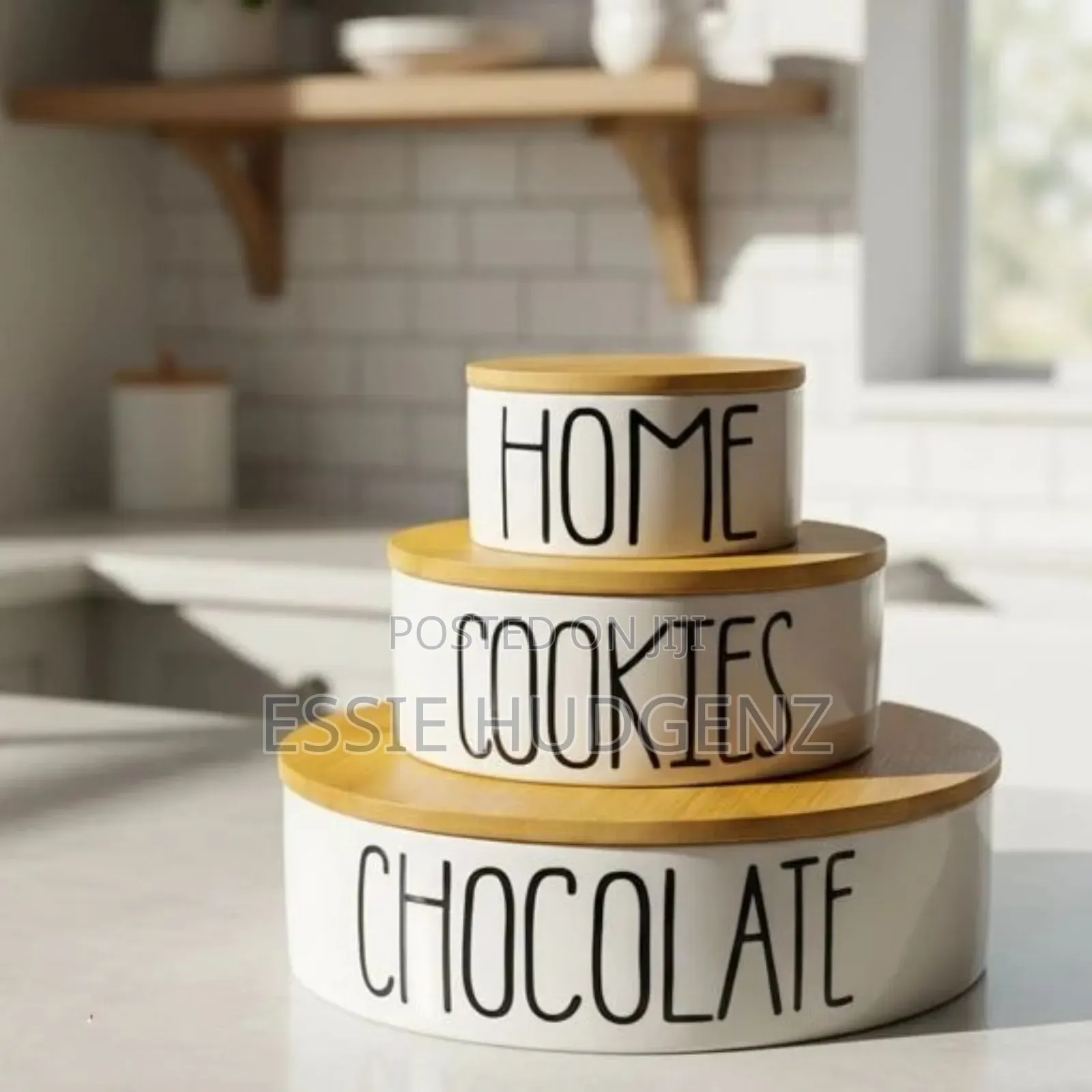 3pc Ceramic Storage Containers for sale - Essie Hudgenz Price: USh ...