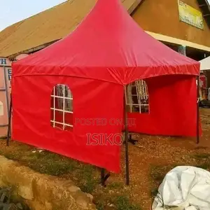 A Red Single Peaked Tent