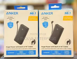Anker Zolo Power Bank 20000mah (, 22.5w, Built-in Usb-C Cable)