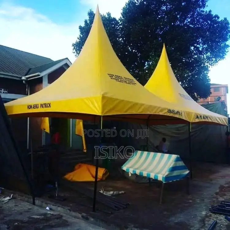 A Two Peaked Yellow Tent