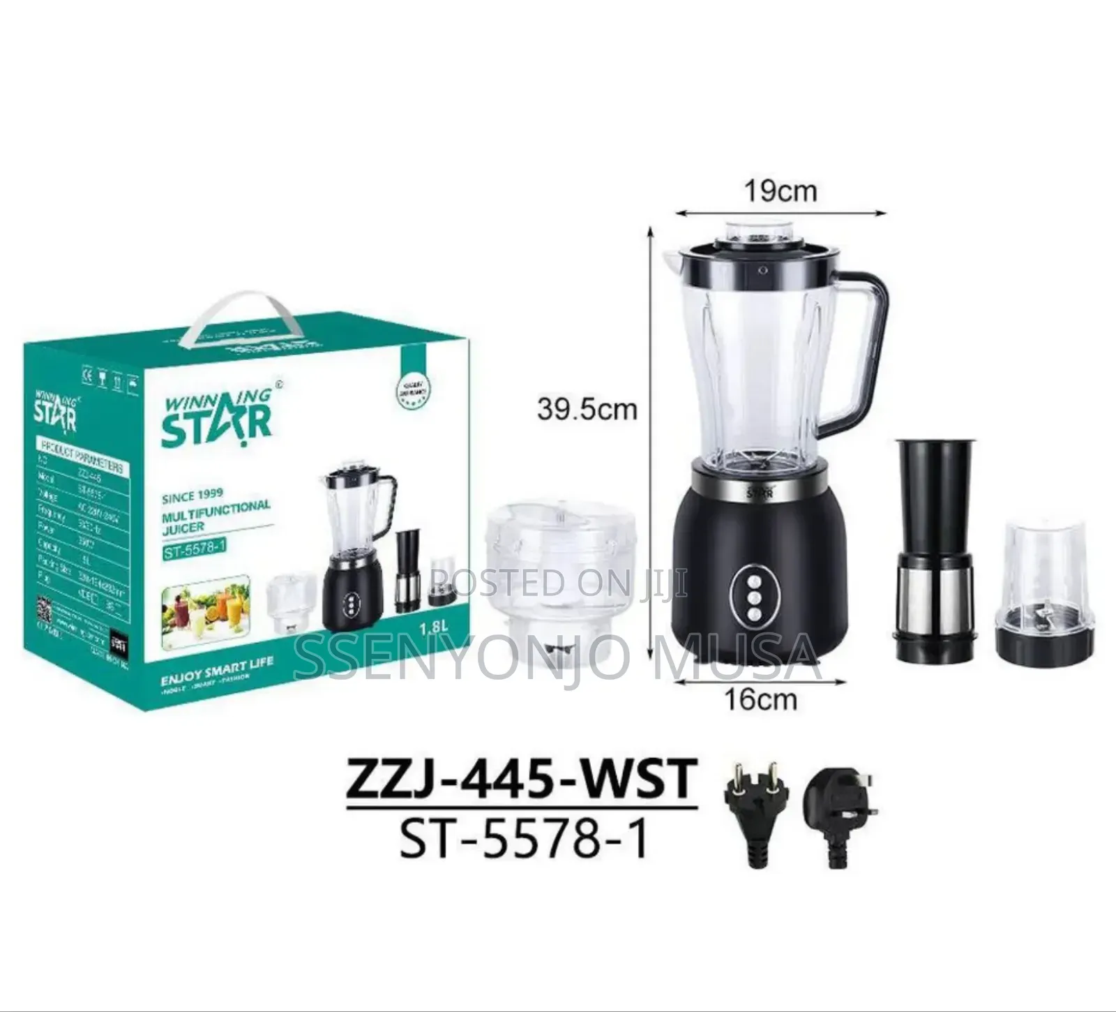 Winning Star Blender St-5578-1 -4-in-1 Multifunctional- 350w