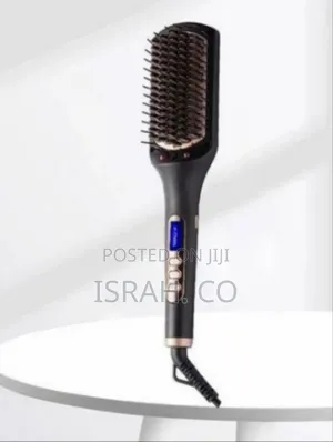 Sokany Electric Hair Straightening and Curling Brush -Multicolor