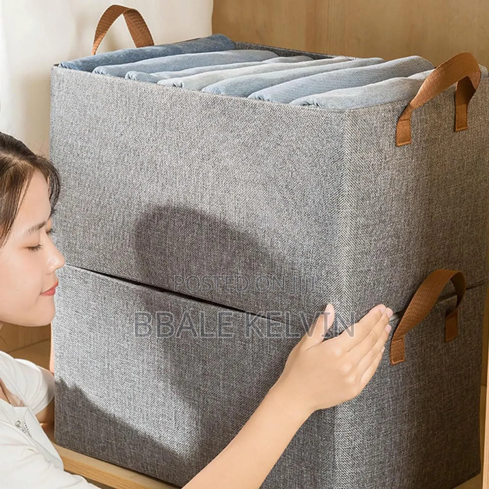 3pcs Wardrobe Clothes Organizer,Foldable Jeans Closet Storage Basket