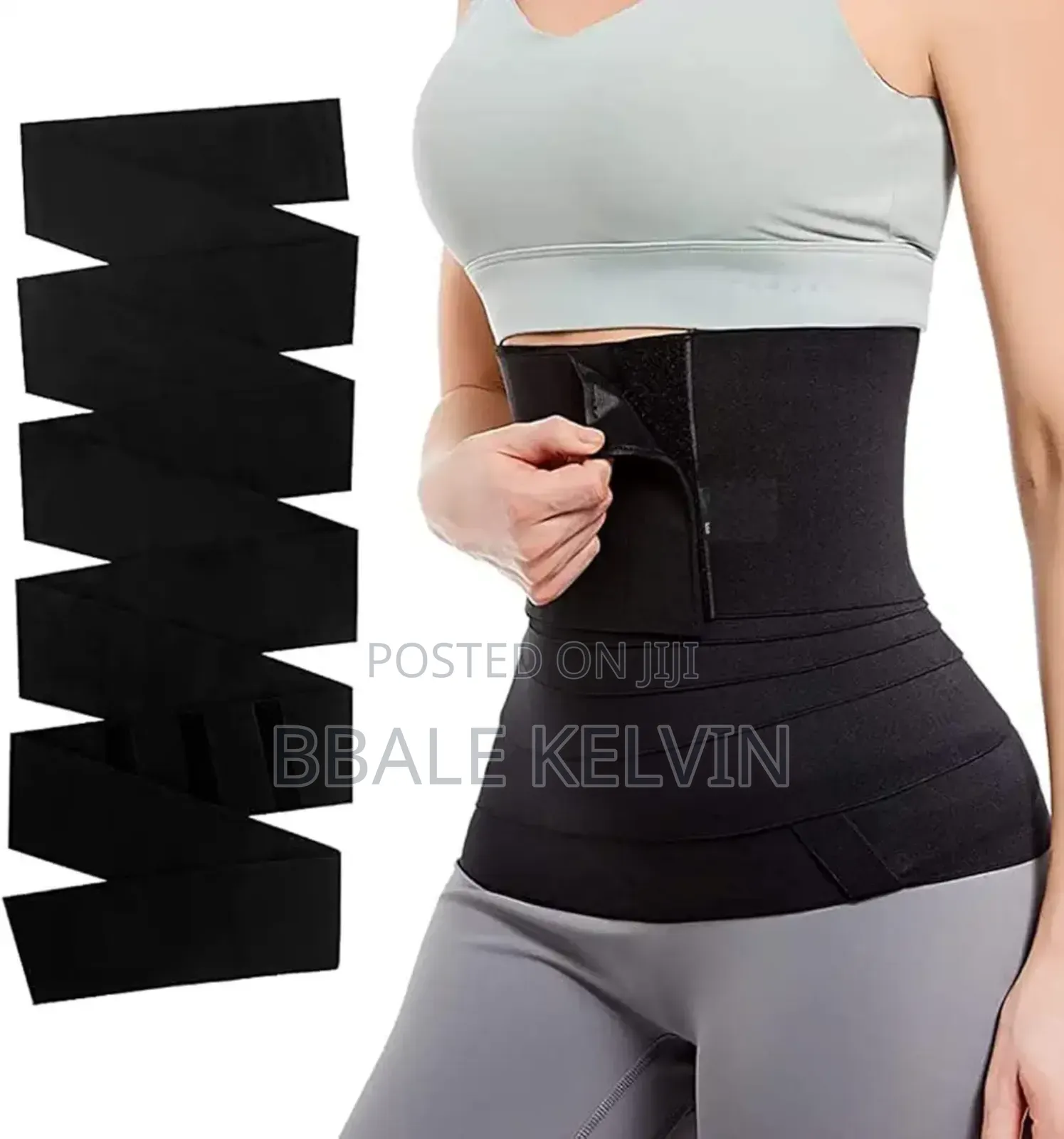 Women Waist Trainer Belt - 3 Meters Black