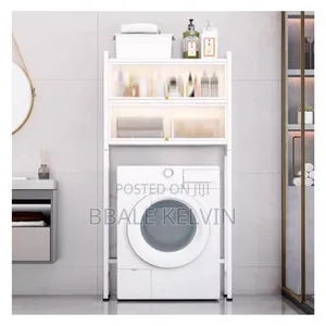 Over the Washing Machine Storage Cabinet 2 Tier