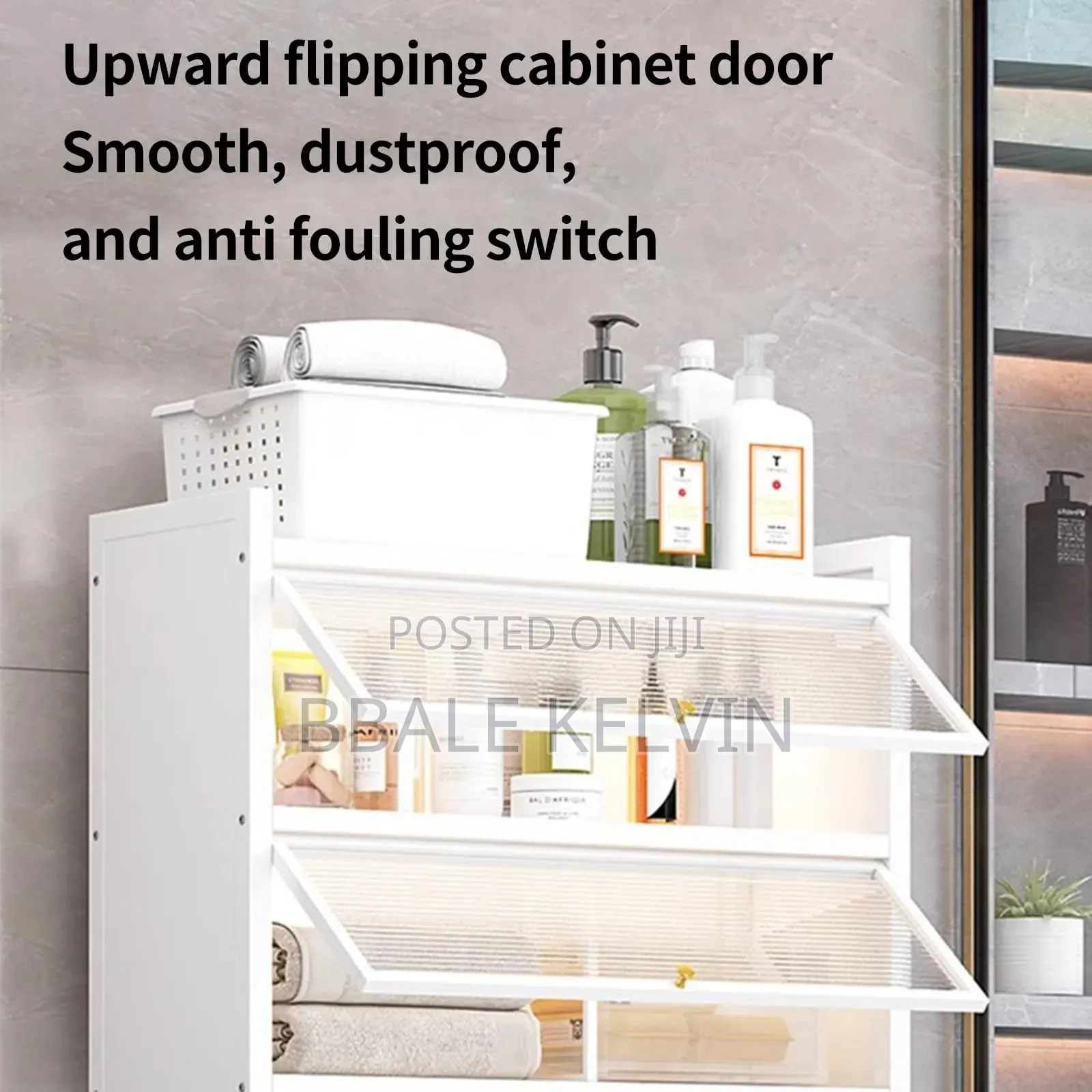 Over the Washing Machine Storage Cabinet 2 Tier